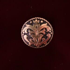 Vintage black scarf clip